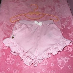 Polo Ruffled Mesh Short